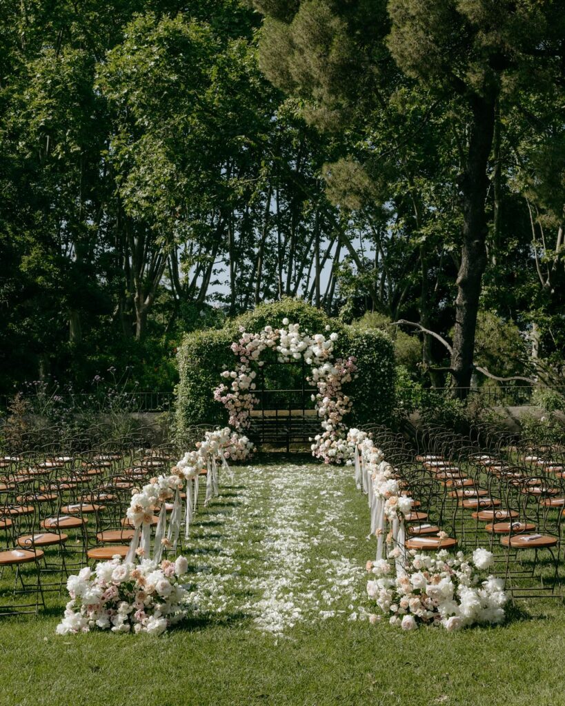 Villa Aurelia Rom Hochzeit: Planung, Ablauf und was diese Location besonders macht 2 Garten für freie Trauung in Rom